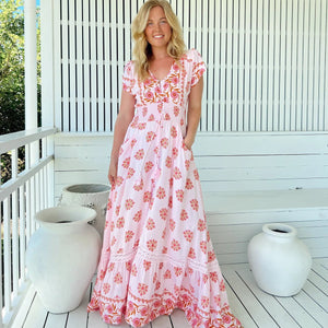 Wildflower Print Romi Maxi Dress