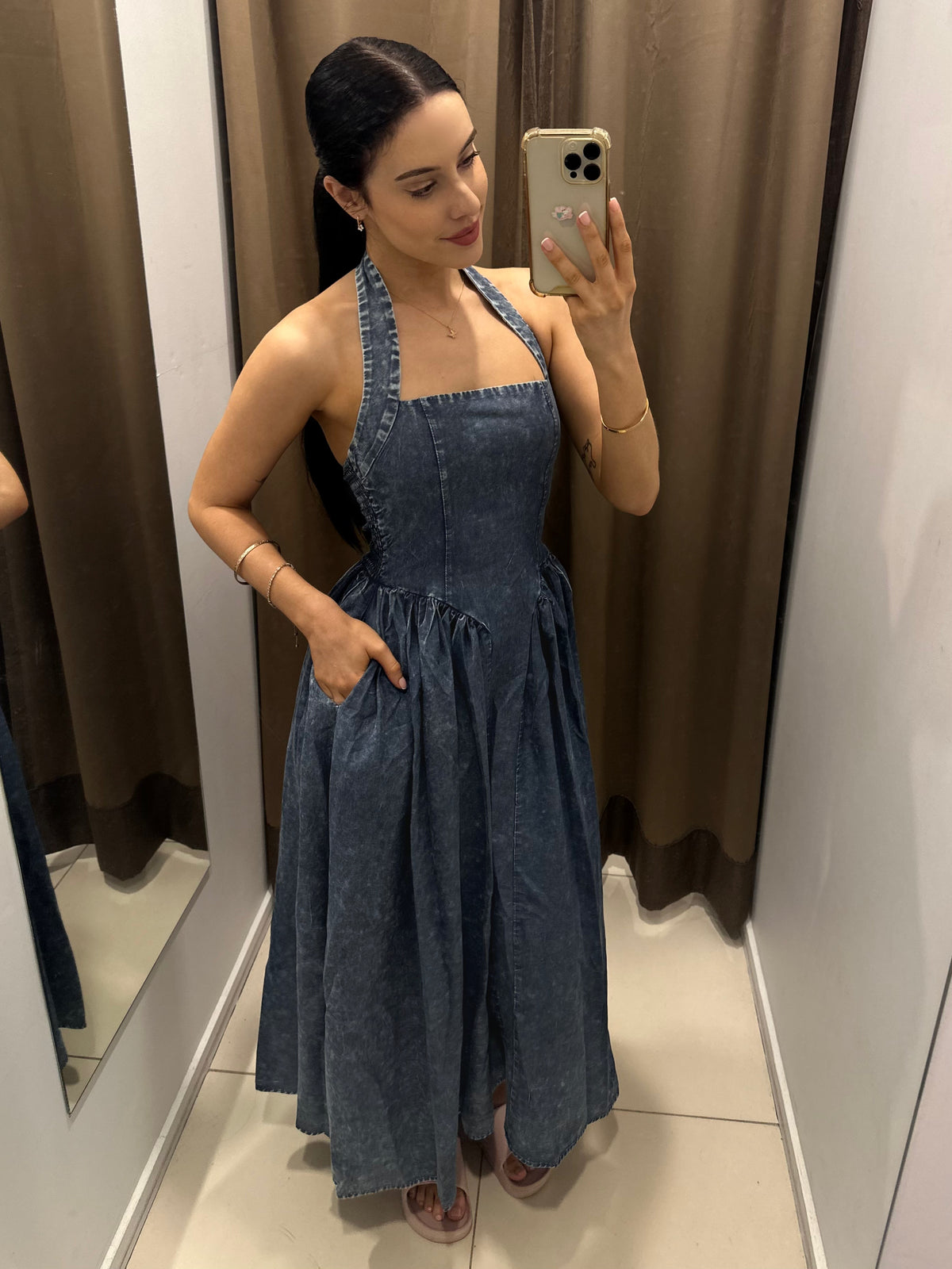 Clea Dress Denim