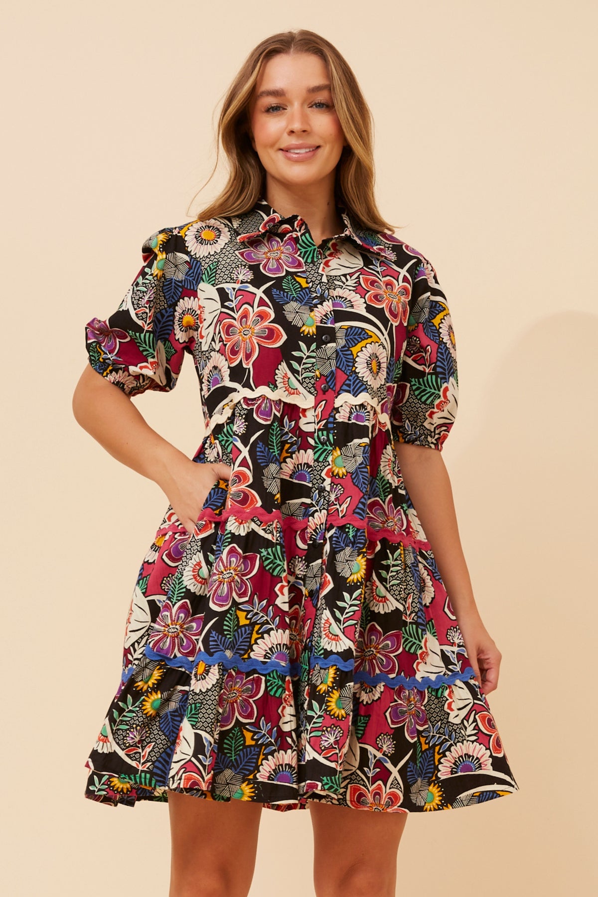 Marcie Dress Black Floral