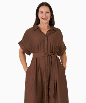 Lyric Dress Brown