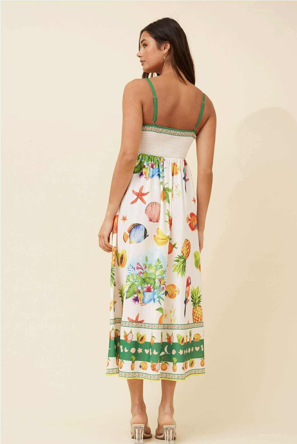 Keziah Dress Tropical Print