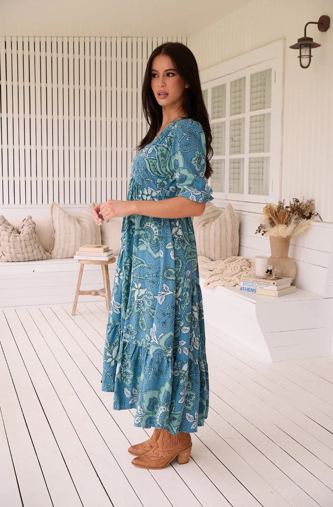 Serenade Print Eve Midi Dress