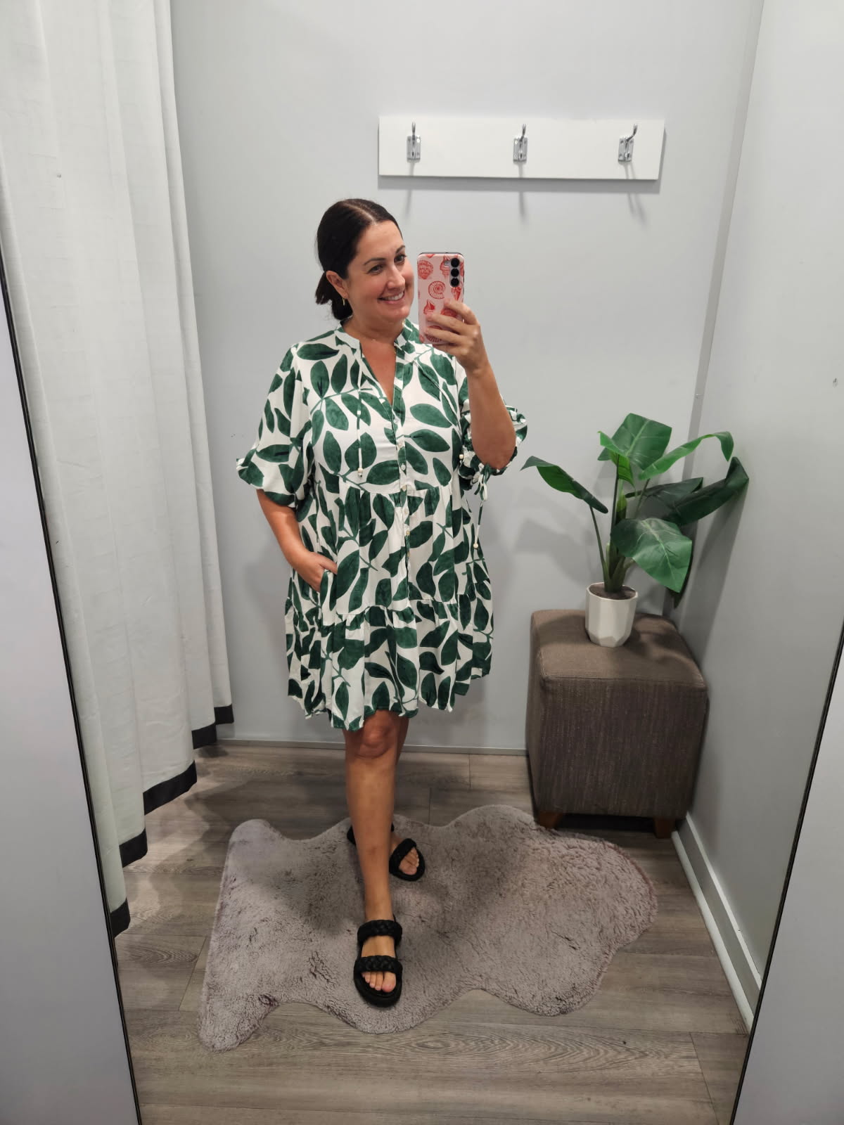 Tonya Dress Forest Green