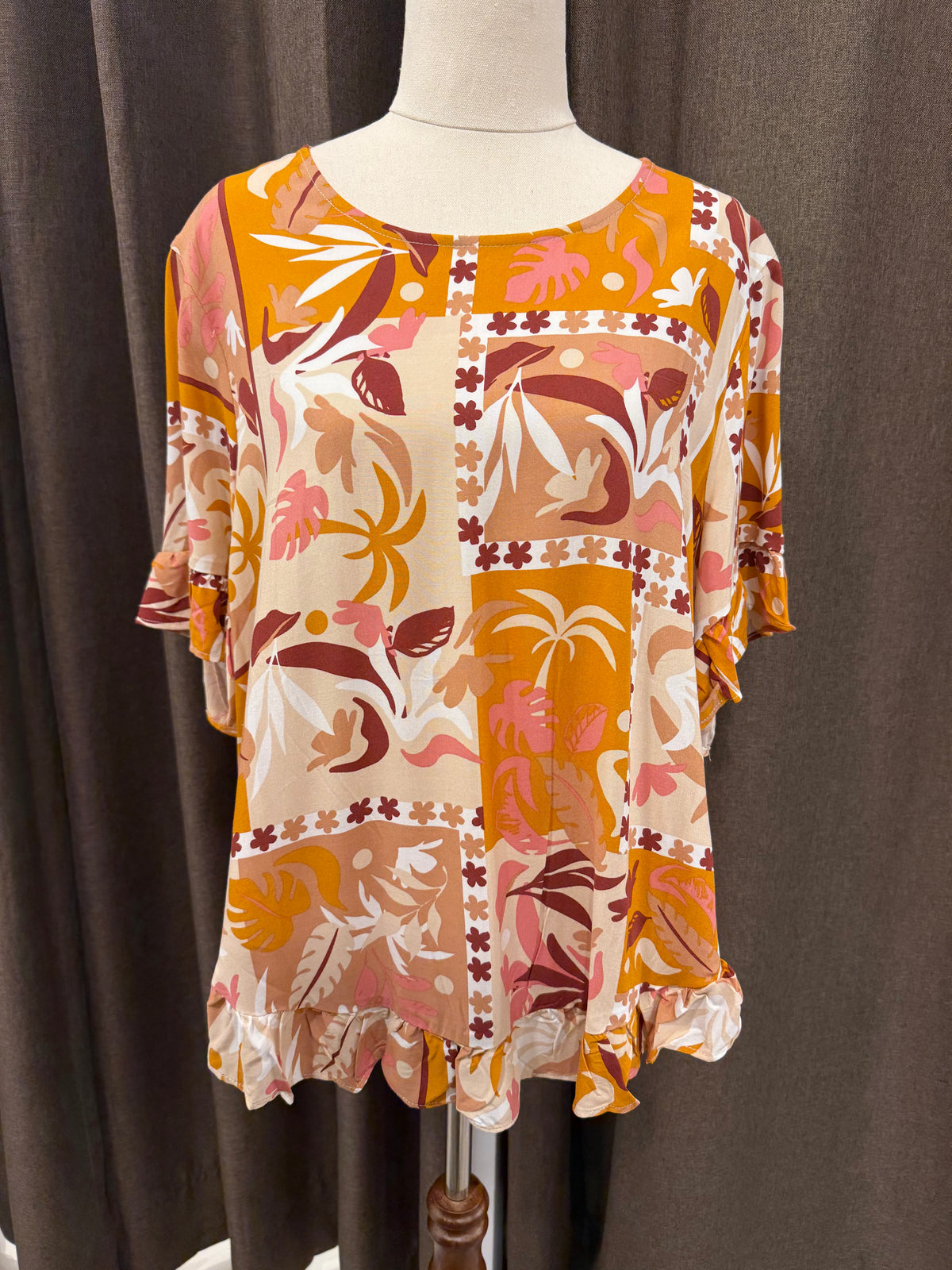 Ava Top Orange