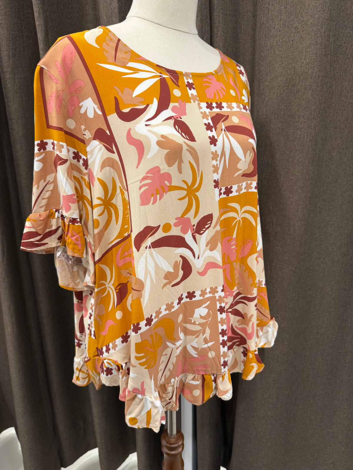 Ava Top Orange
