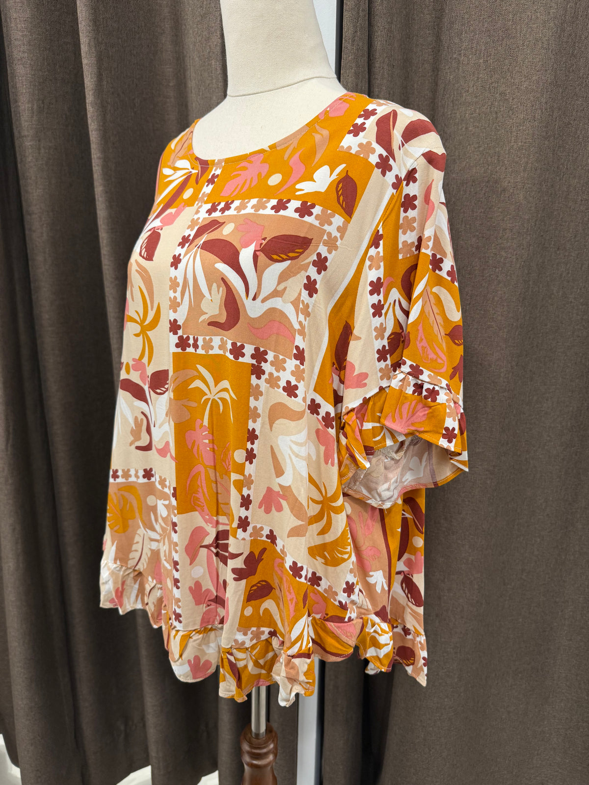 Ava Top Orange