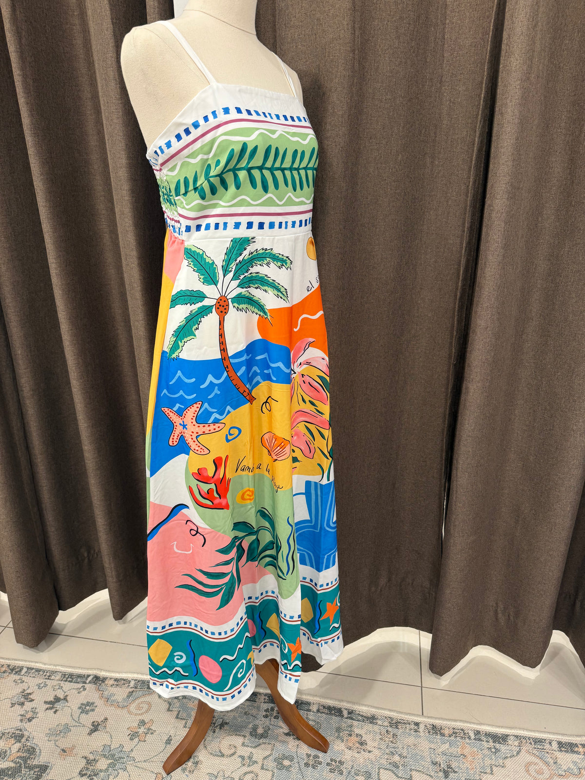 Keziah Dress Sea Print