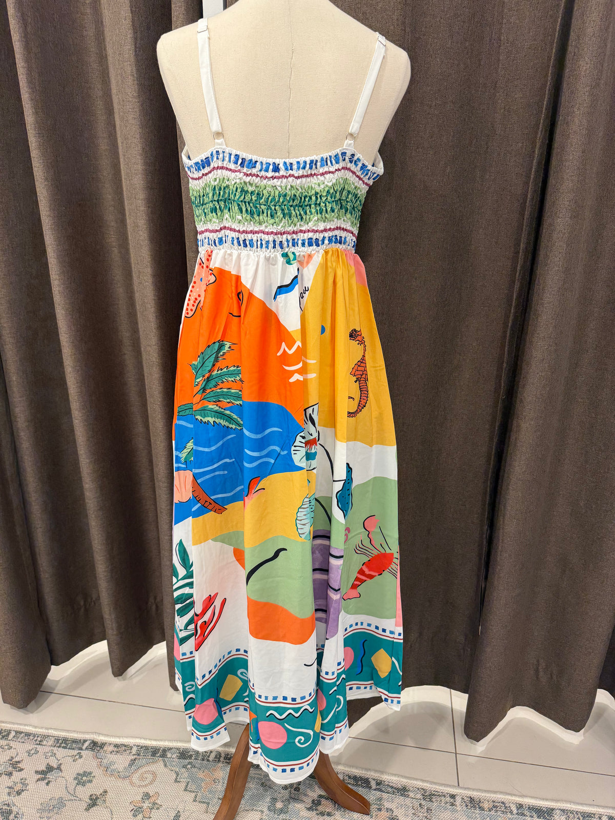 Keziah Dress Sea Print