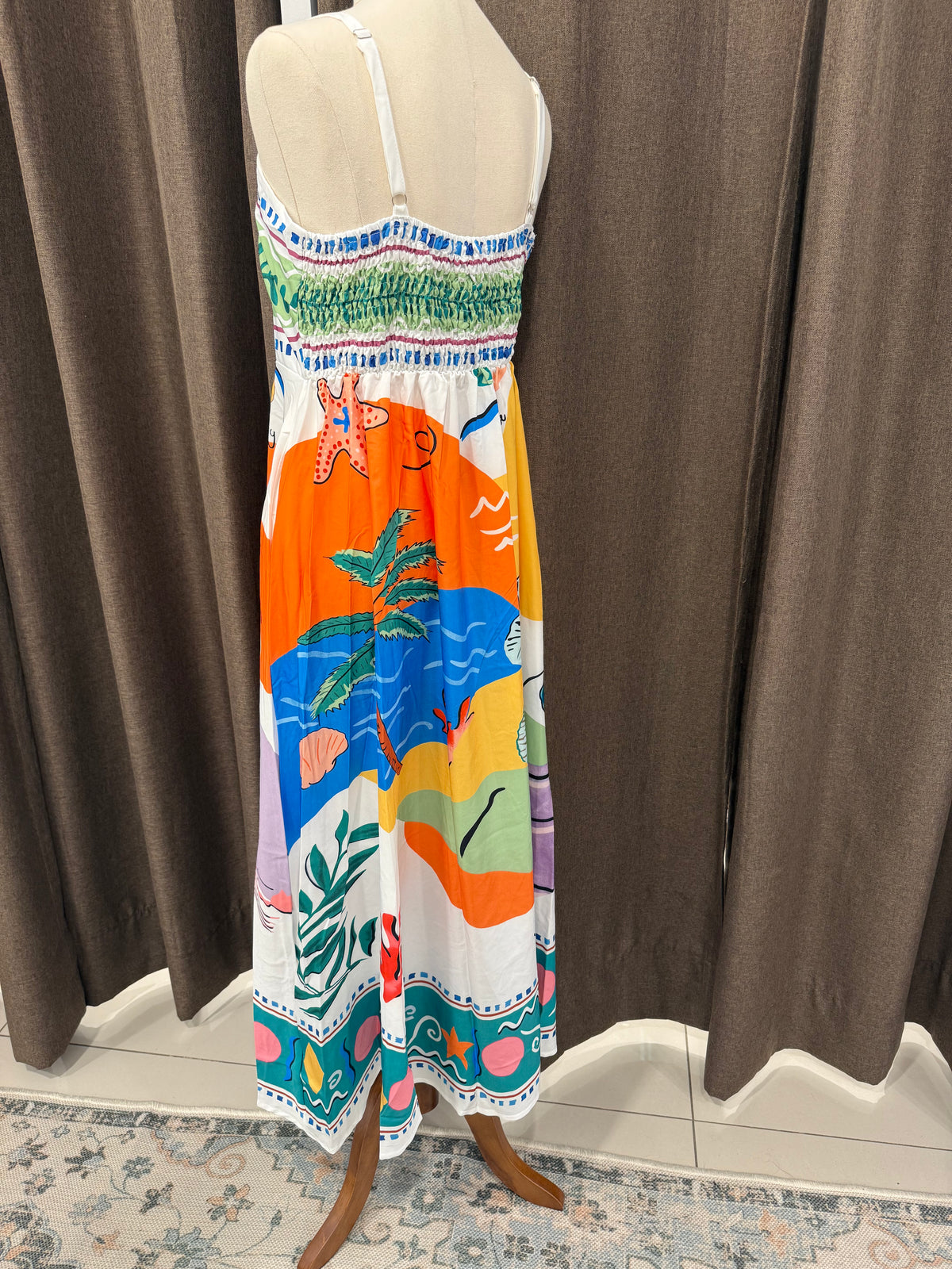 Keziah Dress Sea Print