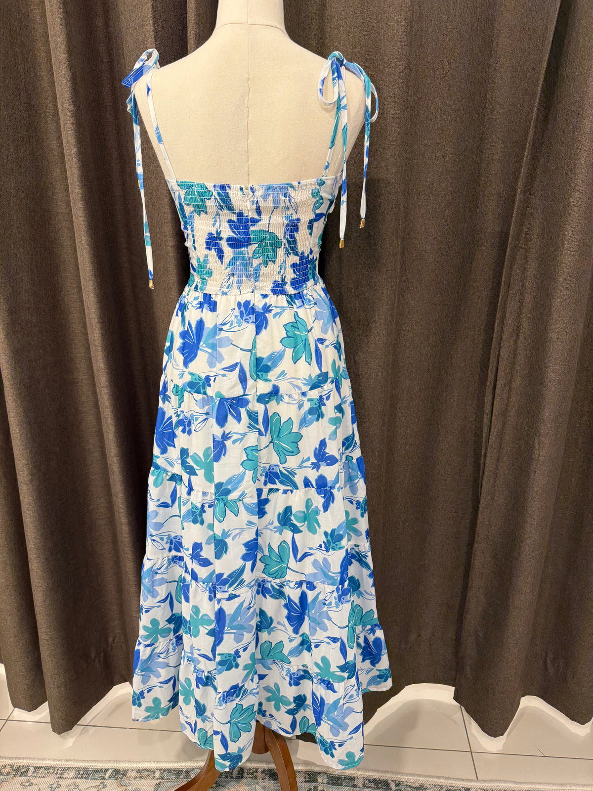 Elizabeth Dress Blue Floral