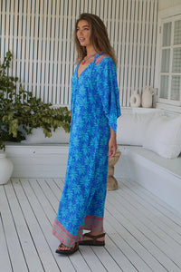 Take Me On Vacay Print Bree Maxi Dress