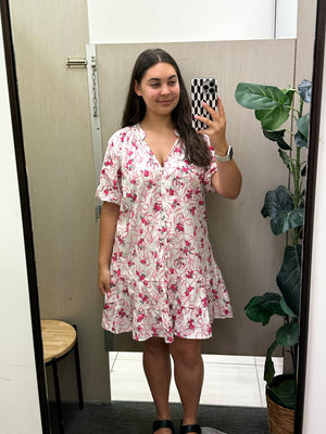 Sasha Dress Pink Floral