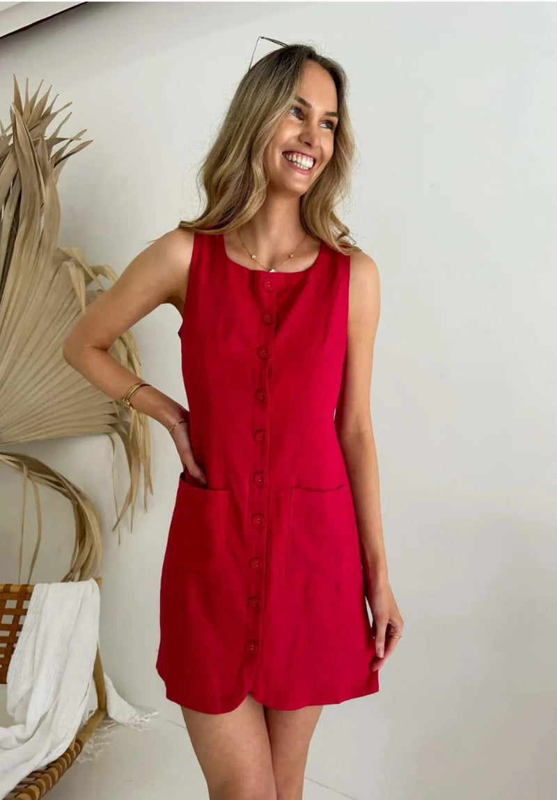 Florence Dress Red