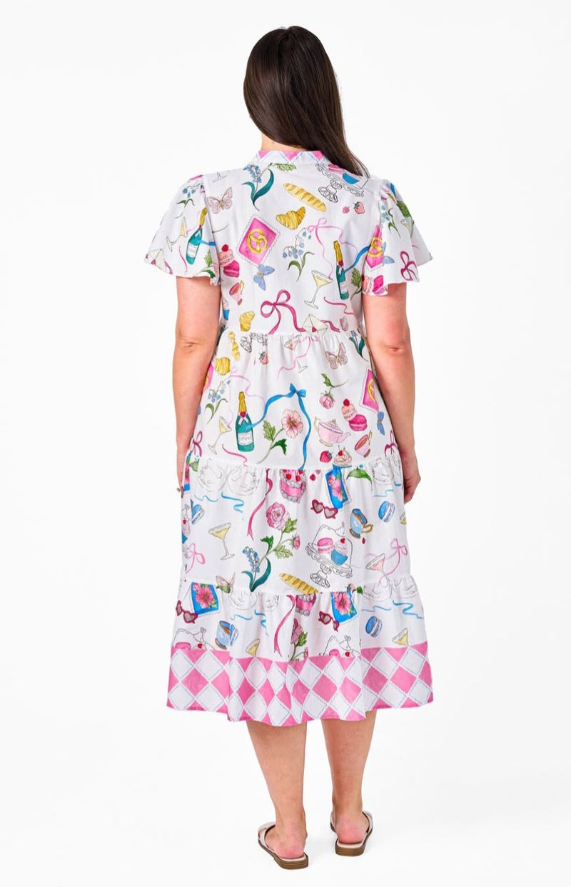 Ellena Dress White
