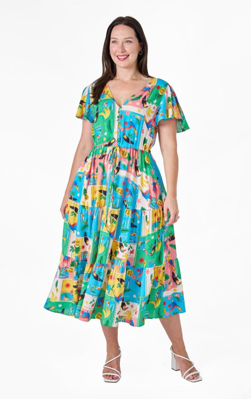 Frances Dress Jungle Print