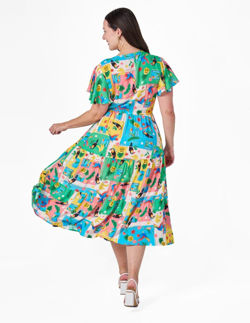Frances Dress Jungle Print