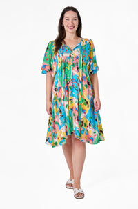 Drew Dress Jungle Print