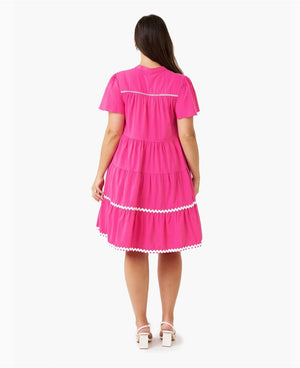 Liyana Dress Hot Pink