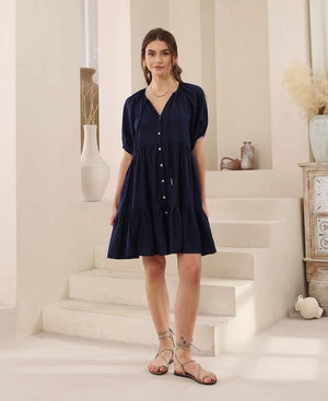 Peggy Dress Navy