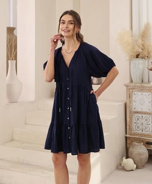 Peggy Dress Navy