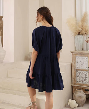 Peggy Dress Navy