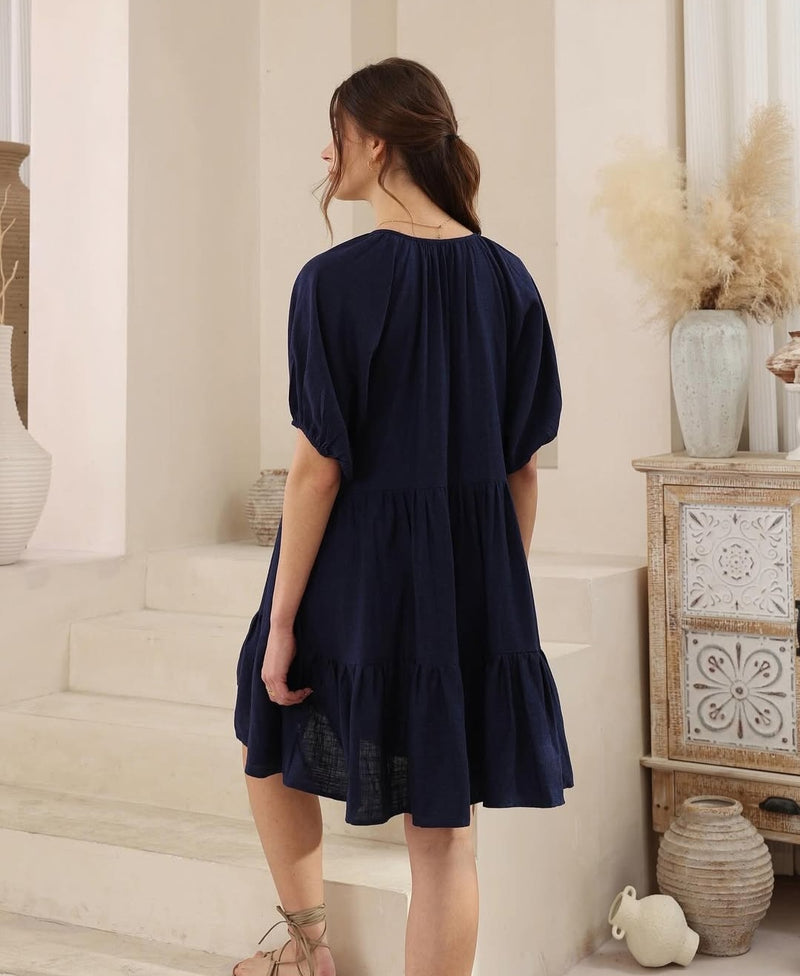 Peggy Dress Navy