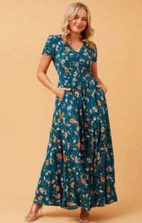 Agnes Dress Teal