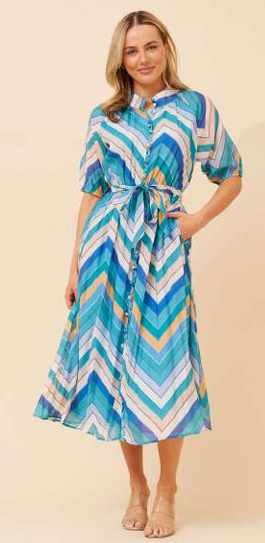 Hattie Dress Blue
