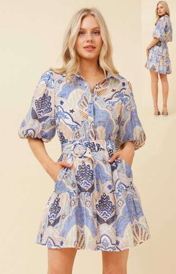 Cleo Dress Blue