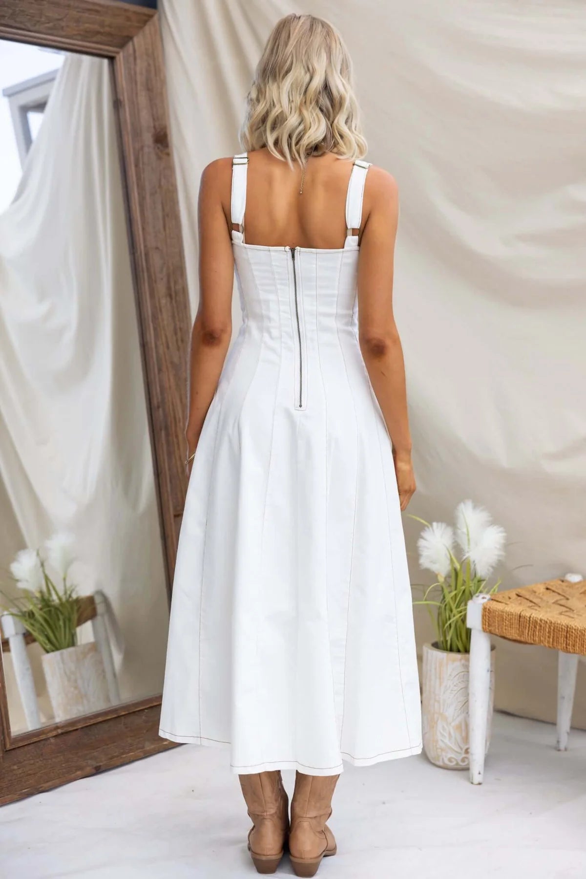 Adrienne Dress White