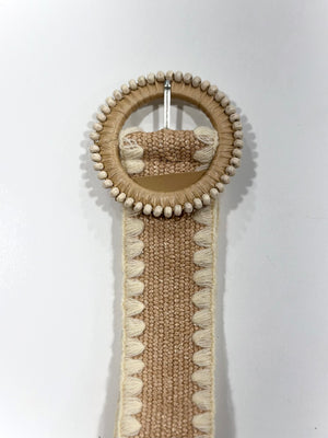 Hayley Belt Cream & White