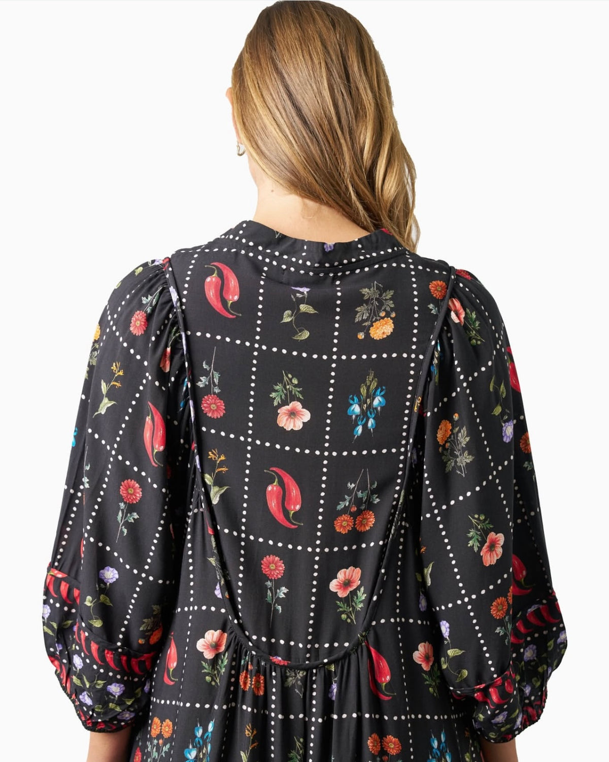 Neisha Dress Chilli Print