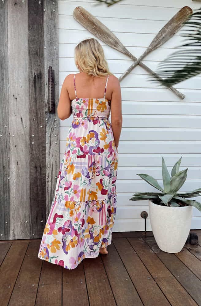 Sweet Lilly Print Bambi Maxi