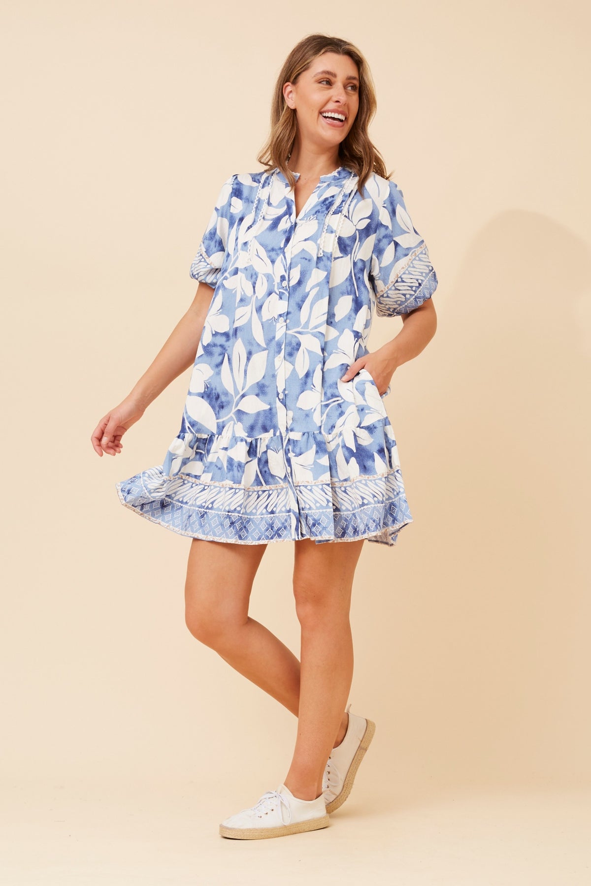 Estrella Dress Blue