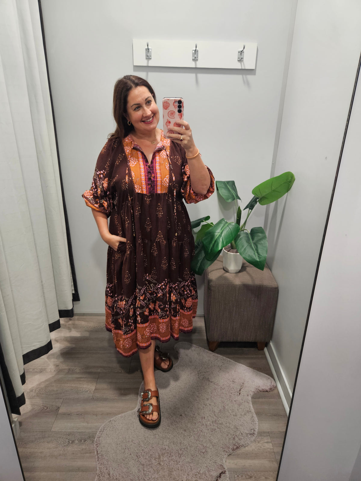 Eliana Dress Mahogany