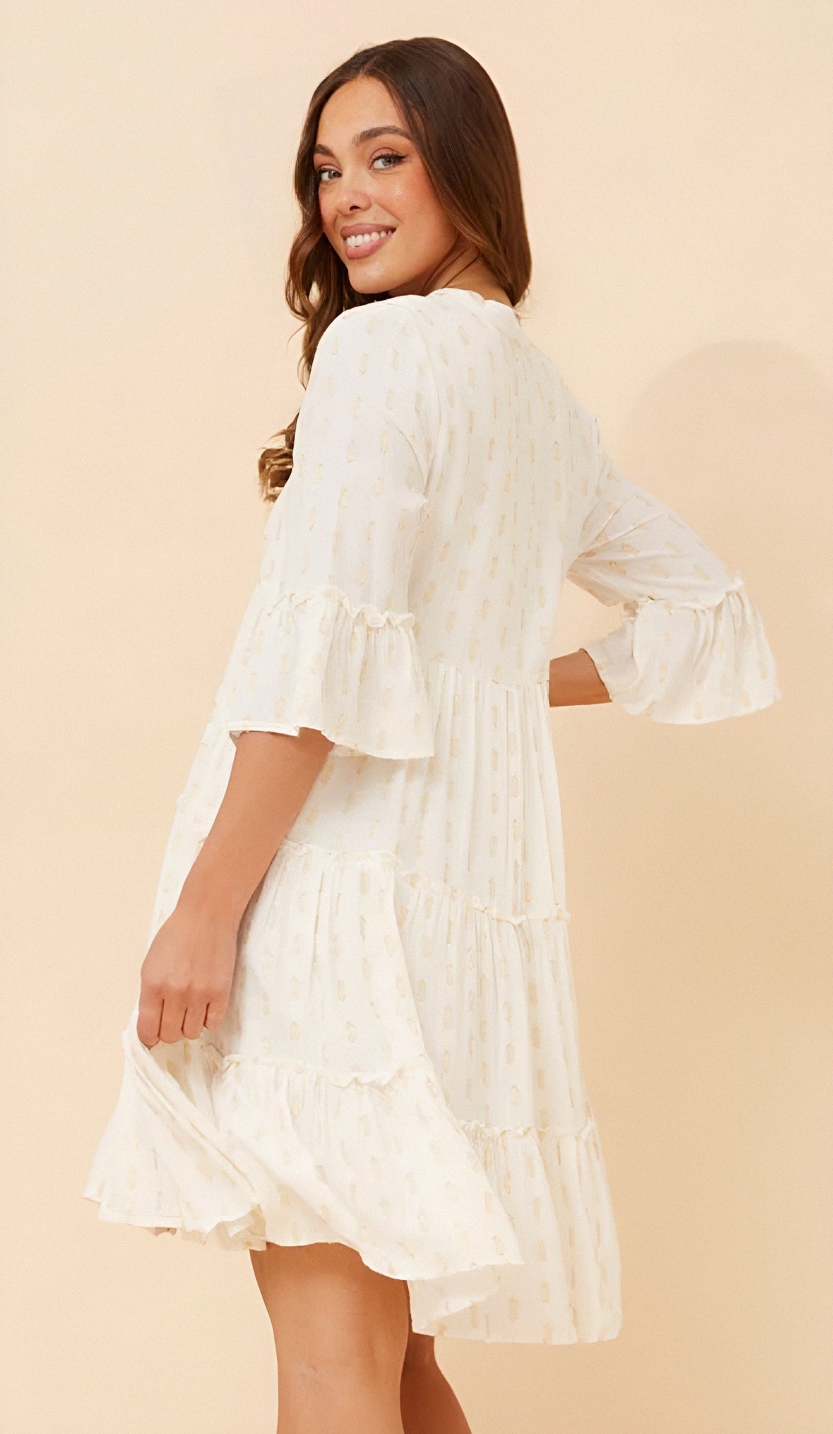 Cadence Dress White