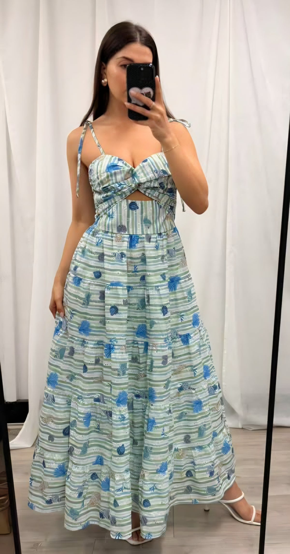 Elizabeth Dress Sage Floral