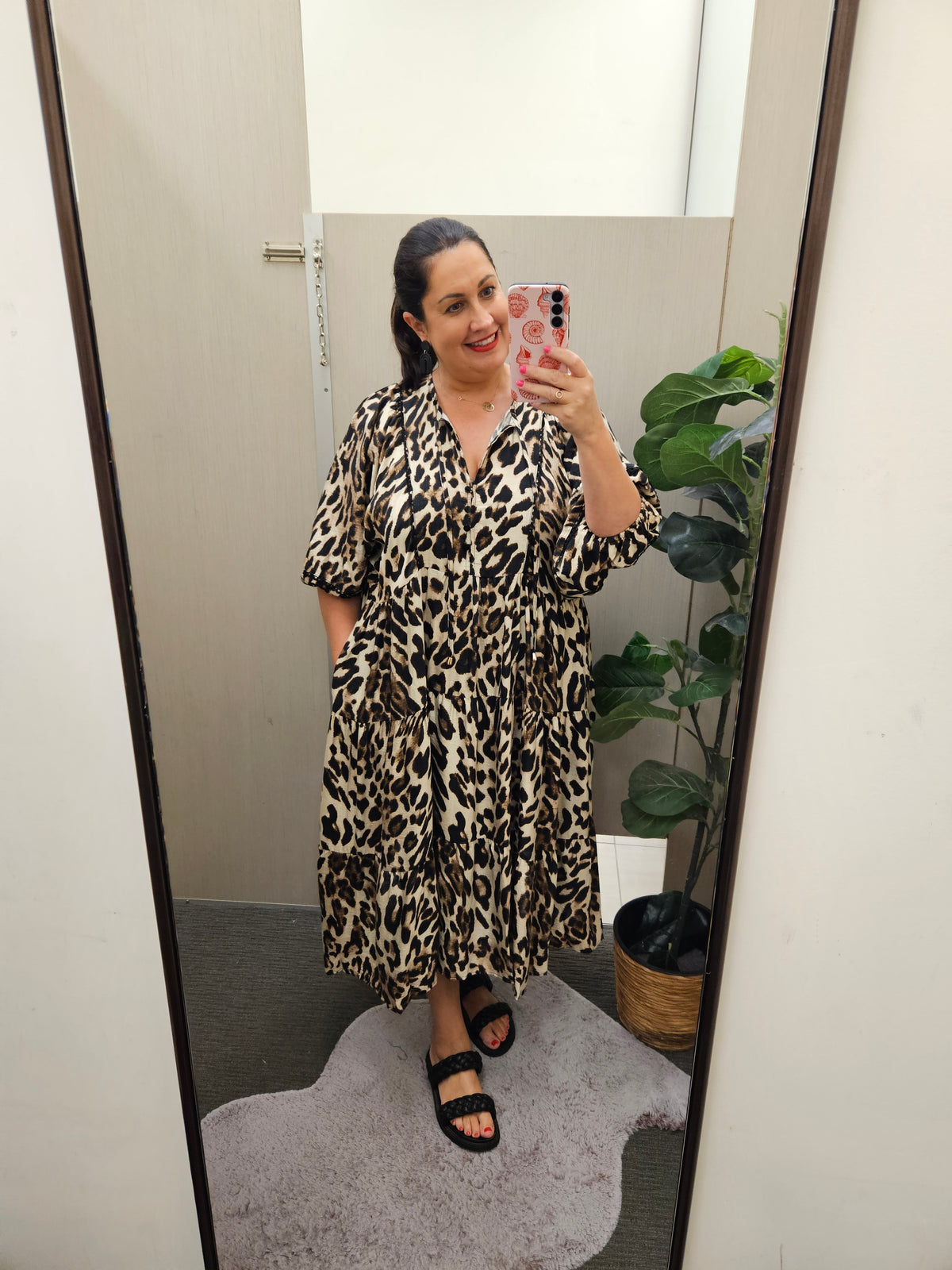 Eliana Dress Leopard Print