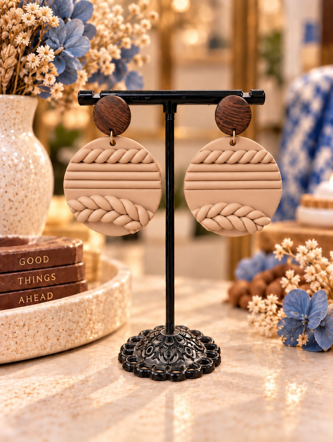 Nyah Earrings Chocolate