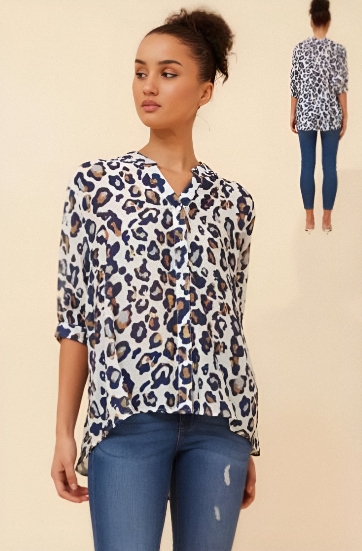 Maureen Blouse Leopard Print