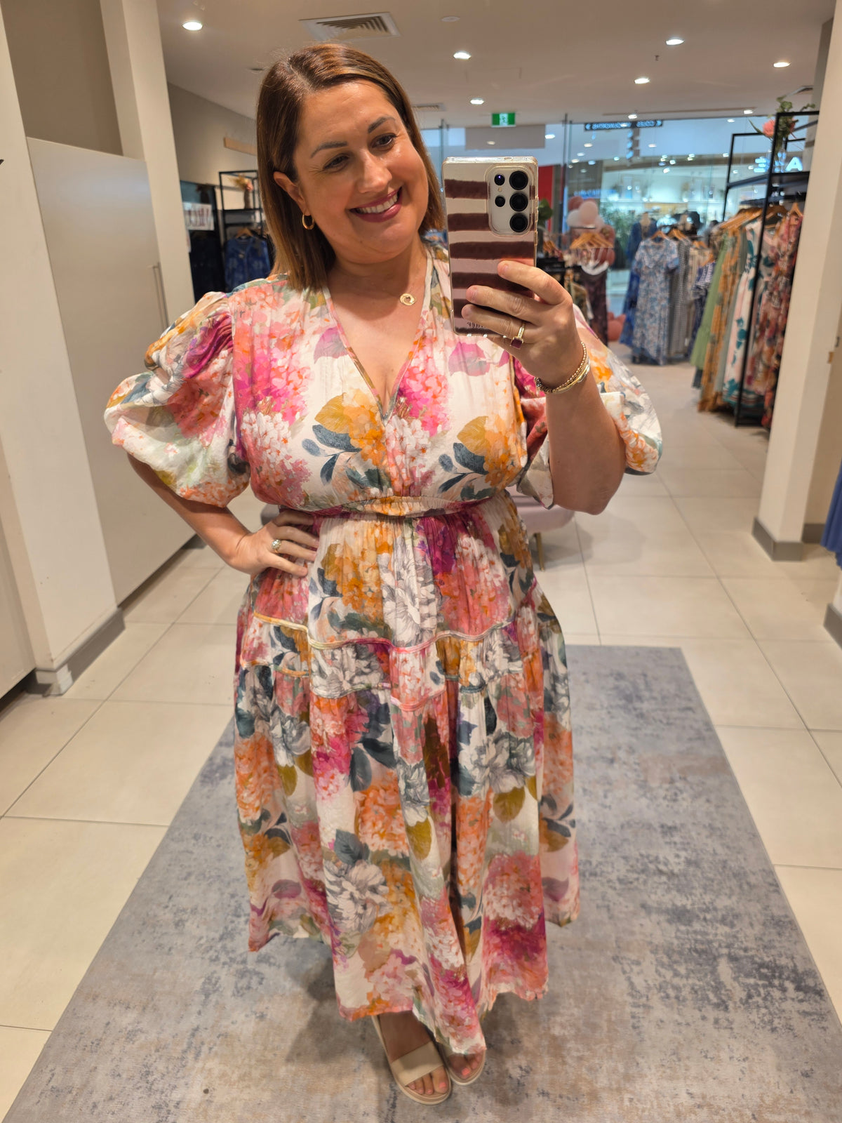 Briana Dress Pink Floral