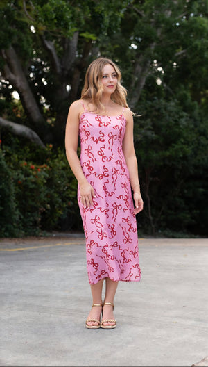 Sorelle Bow Slip Dress