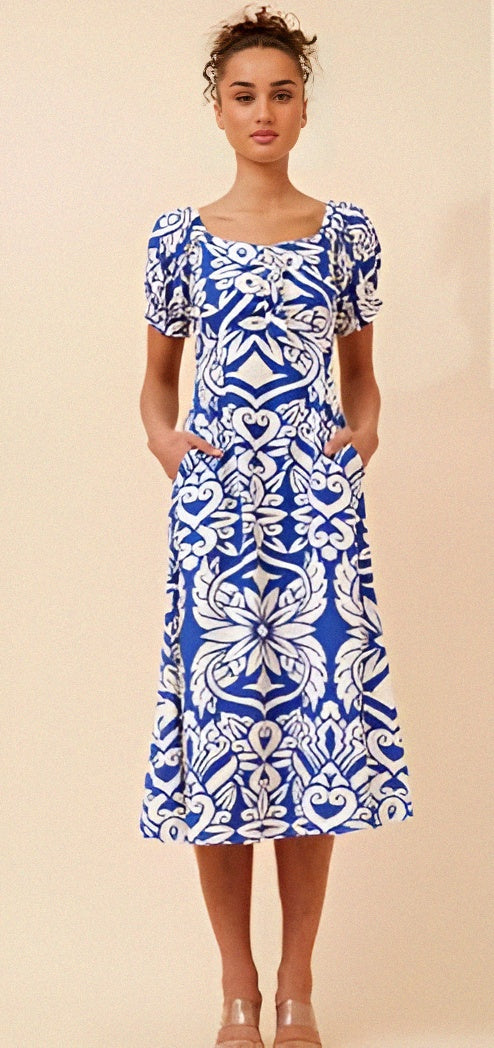 Anna Dress Cobalt