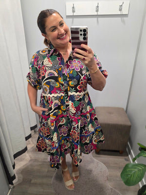 Marcie Dress Black Floral