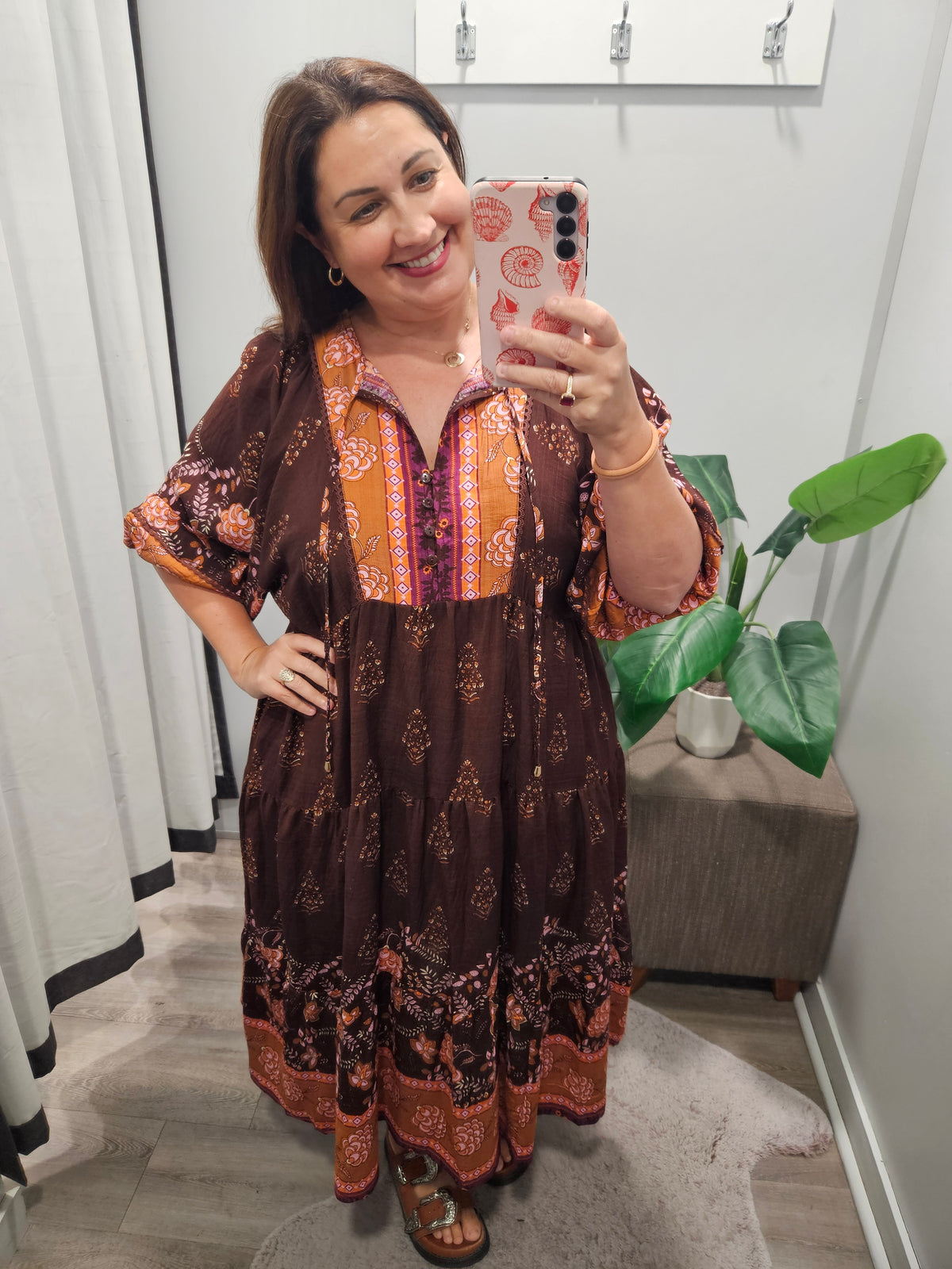 Eliana Dress Mahogany