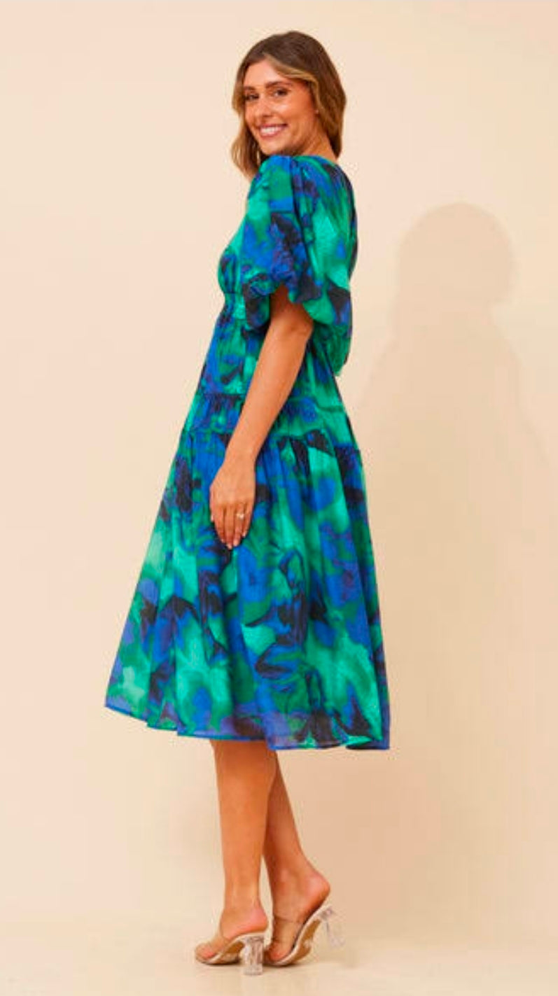 Briana Dress Ocean Teal