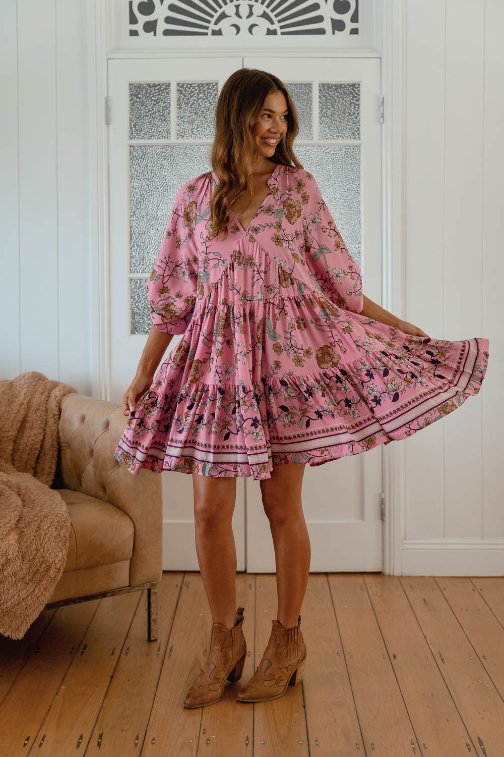 Elara Print Soul Mini Dress