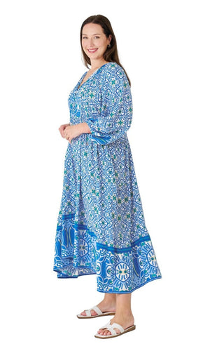 Eliana Dress Persian Blue