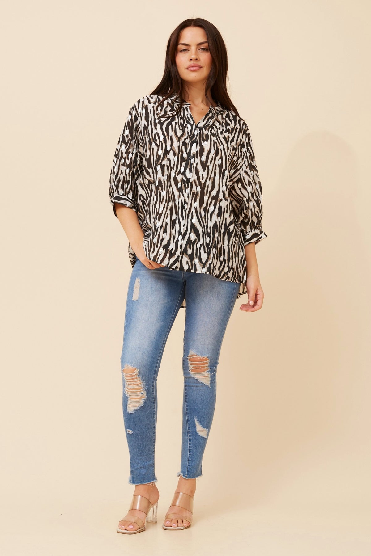 Maureen Blouse Monochrome