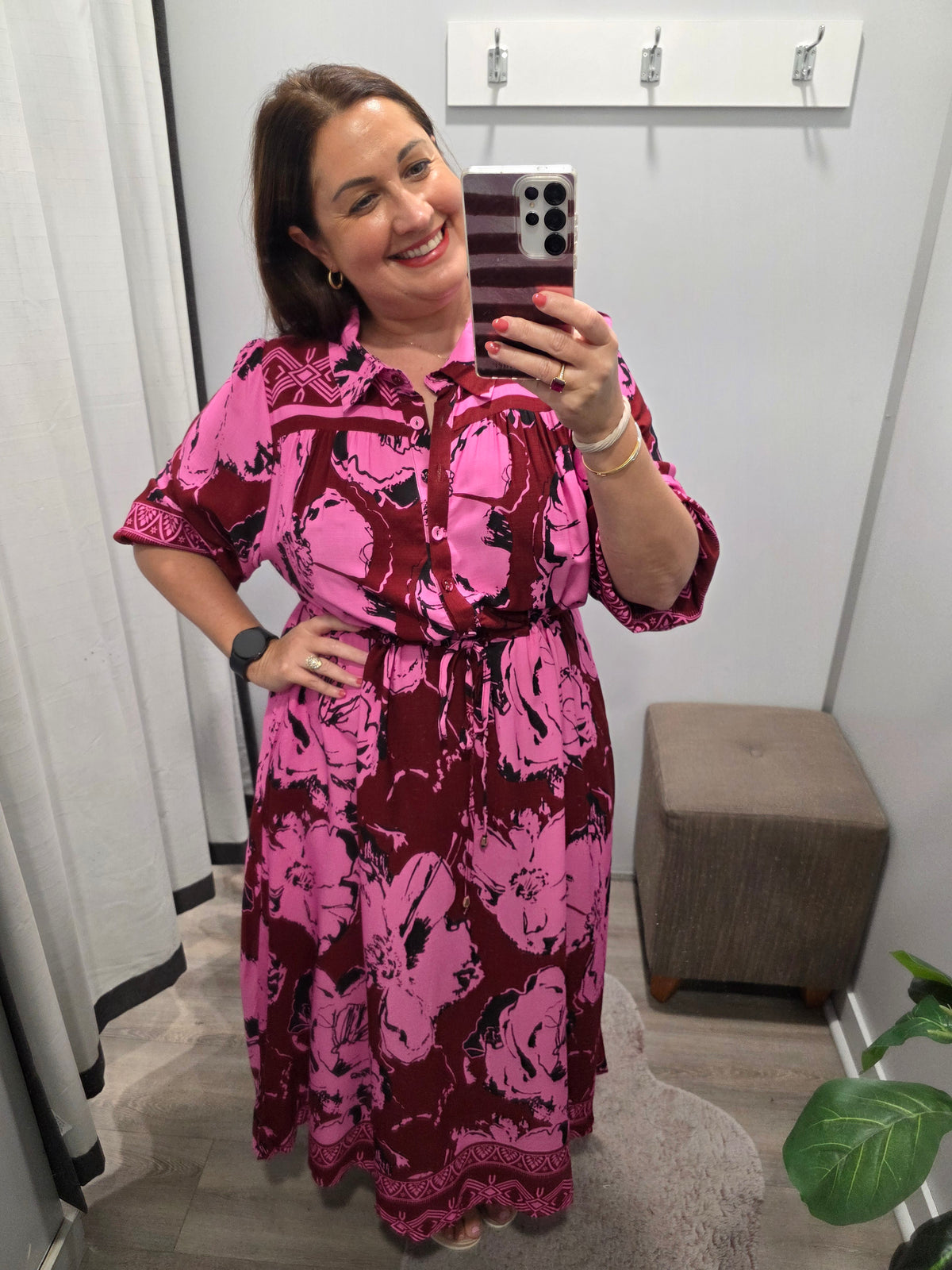 Kaitlyn Dress Maroon